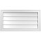 Ekena Millwork Vertical Surface Mount PVC Gable Vnt: Non-Functional, w/2"W x 1-1/2"H, Brickmould Frame, 30"W x 16"H GVPVE30X1602SN - alternate 1